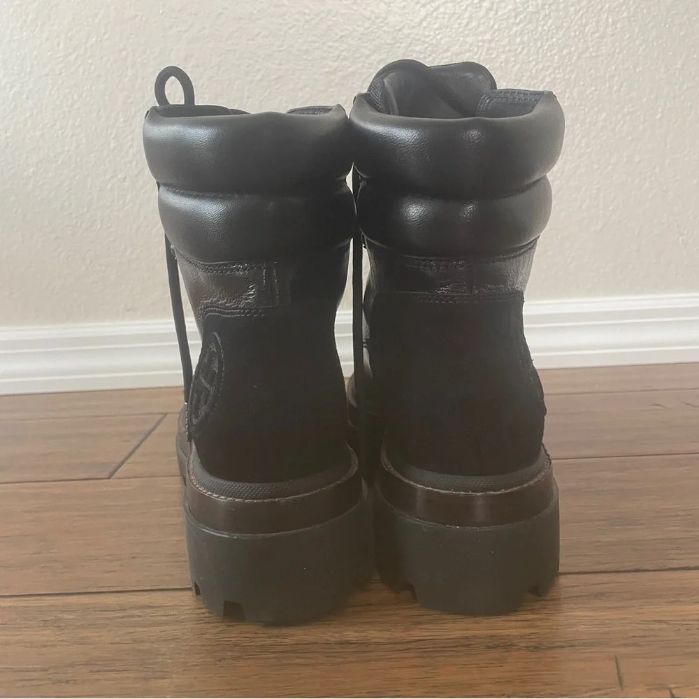 Tory Burch combat boots moto boots ankle boot Miller Lug Hiker boot chunky boots - Picture 10 of 16